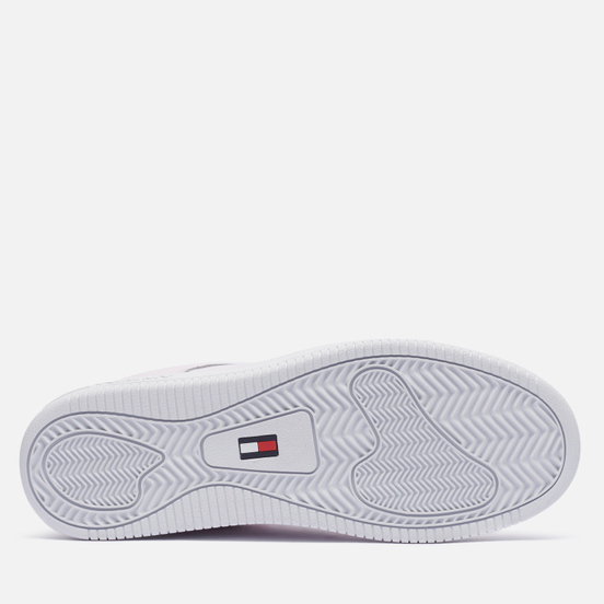 Женские кроссовки Tommy Jeans Textured Leather Basket Cupsole Light Pink