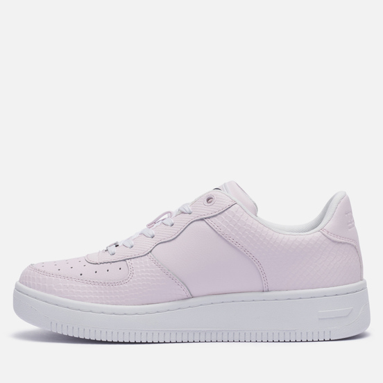 Женские кроссовки Tommy Jeans Textured Leather Basket Cupsole Light Pink