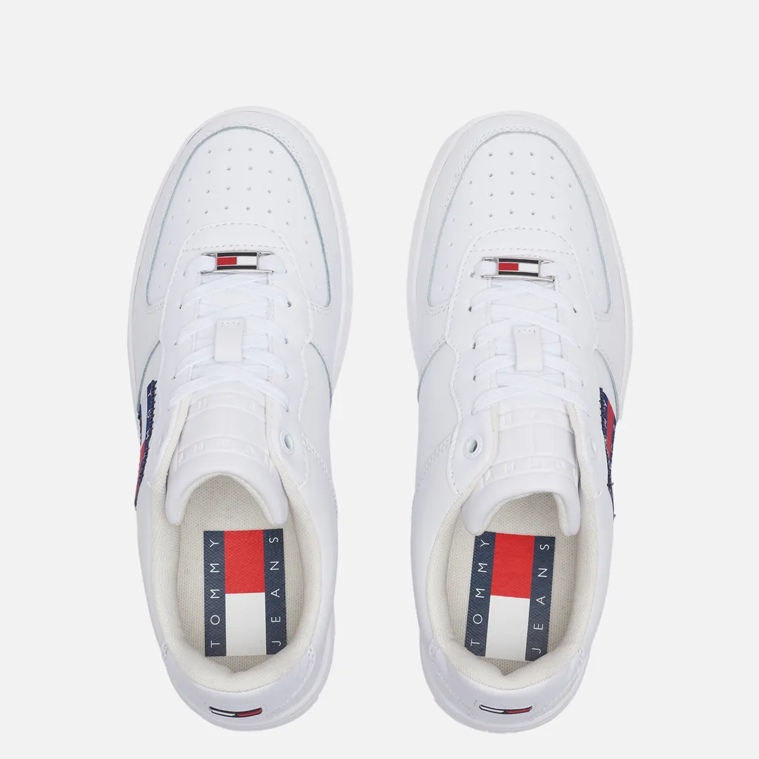 Tommy Jeans Женские кроссовки Leather Badge Cupsole Basketball Trainers