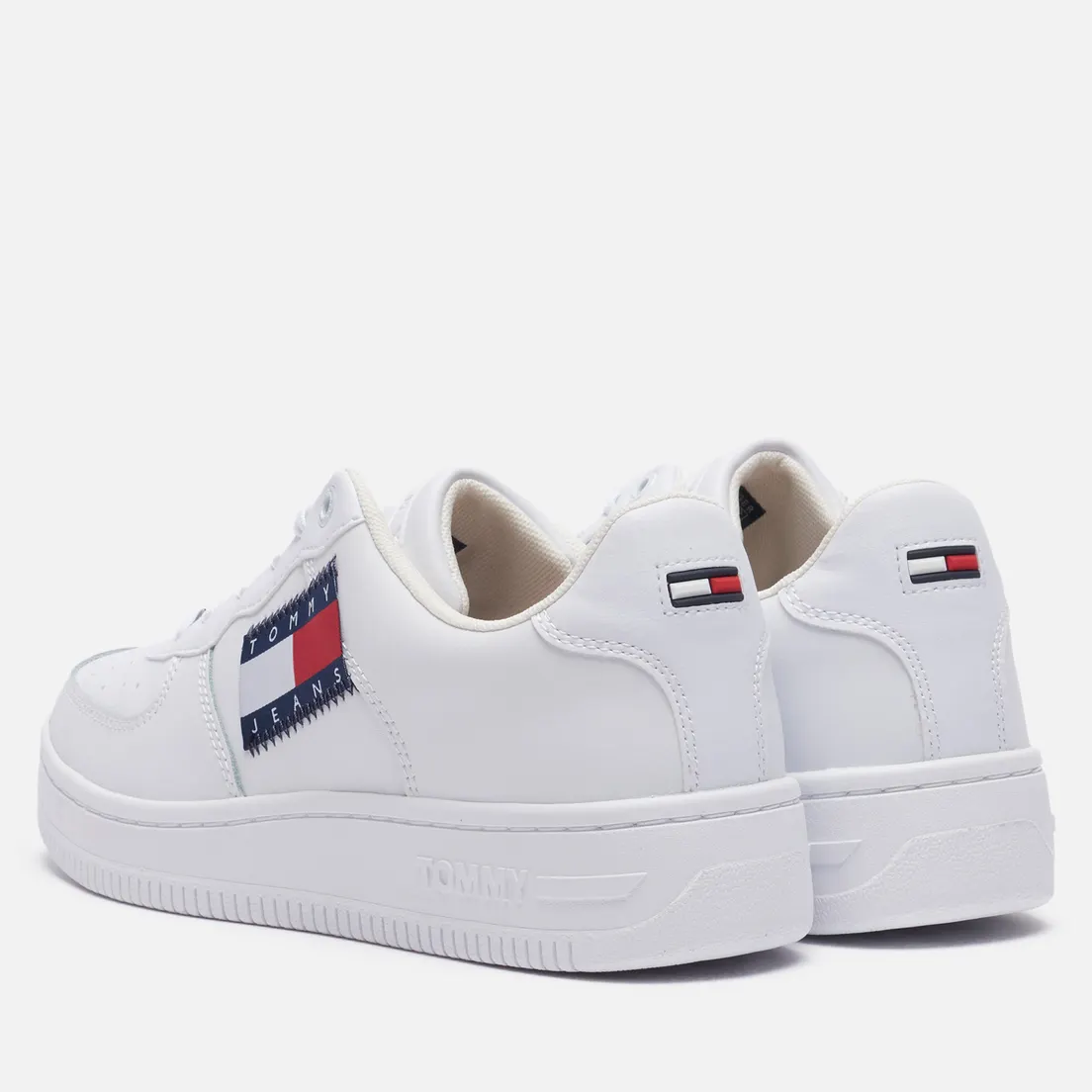 Tommy Jeans Женские кроссовки Leather Badge Cupsole Basketball Trainers