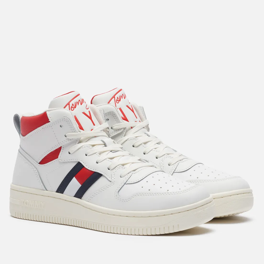 Tommy Jeans Женские кроссовки Leather High-Top Basketball Trainers