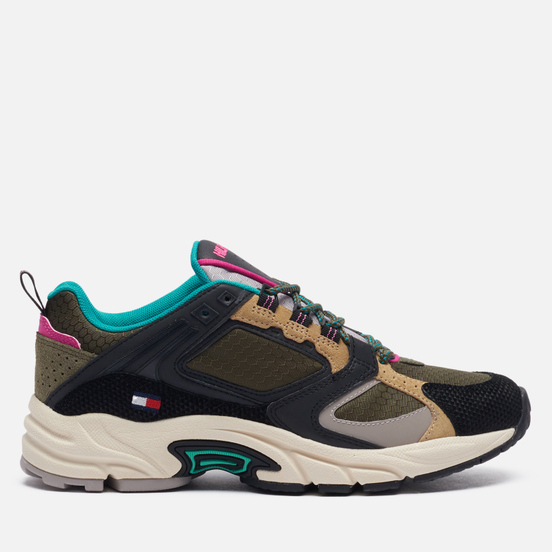 Женские кроссовки Tommy Jeans Archive Textile Mix Runner Army Green