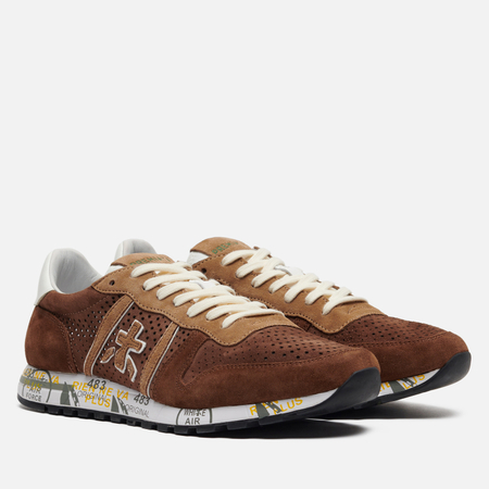 фото Мужские кроссовки premiata eric 6605, цвет коричневый, размер 40 eu