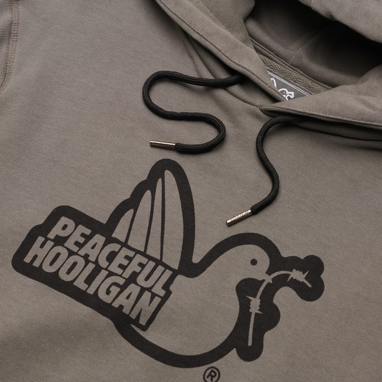 Мужская толстовка Peaceful Hooligan Outline Dove Hoodie Pewter