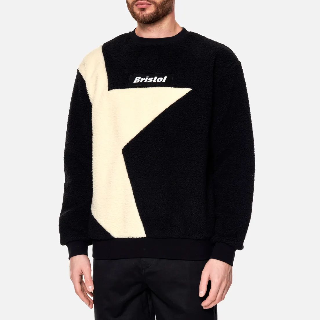 F.C. Real Bristol Мужская толстовка Boa Fleece Big Star Crew Neck