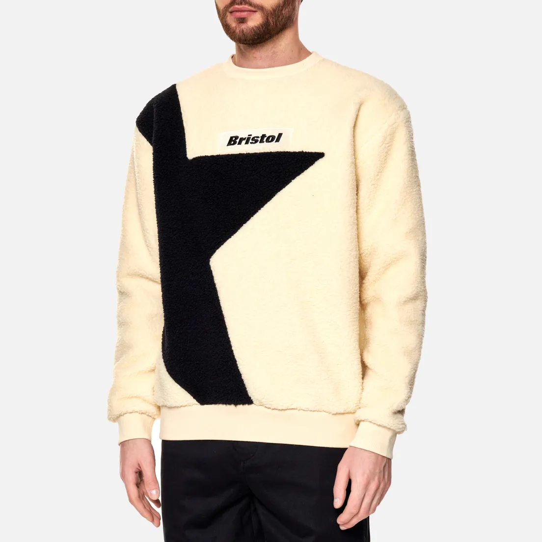 F.C. Real Bristol Мужская толстовка Boa Fleece Big Star Crew Neck