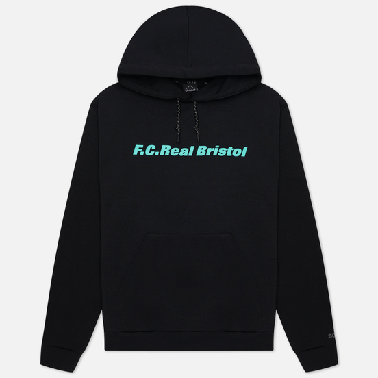 Мужская толстовка F.C. Real Bristol Authentic Logo Tech Knit Training Hoodie Black