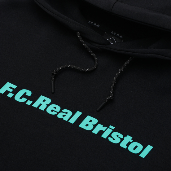 Мужская толстовка F.C. Real Bristol Authentic Logo Tech Knit Training Hoodie Black
