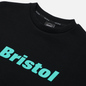Мужская толстовка F.C. Real Bristol Authentic Logo Tech Knit Crew Neck Black фото - 1