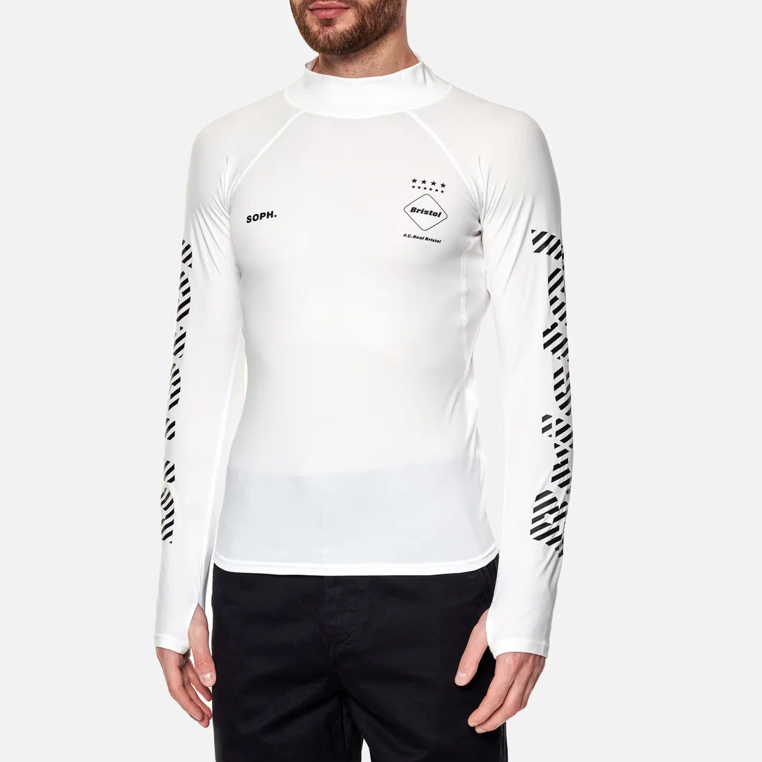 F.C. Real Bristol Мужской лонгслив Under Layer Mock Neck