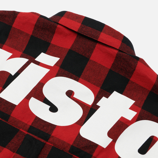 Мужская рубашка F.C. Real Bristol Big Logo Flannel Baggy Red