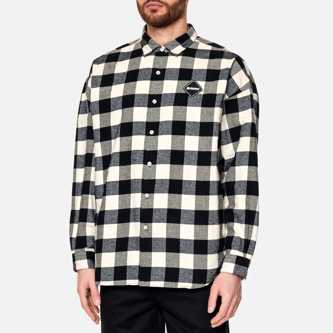 F.C. Real Bristol Мужская рубашка Big Logo Flannel Baggy