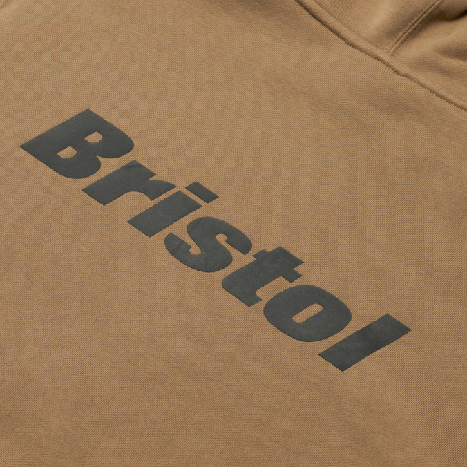 Мужская толстовка F.C. Real Bristol, цвет бежевый, размер XL FCRB-220055-BEIGE Authentic Logo Sweat Hoodie - фото 3