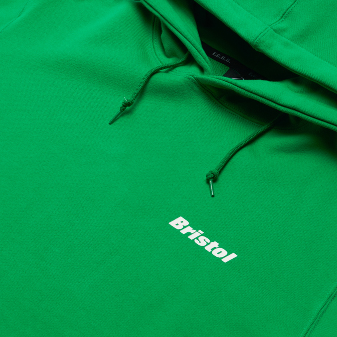 Мужская толстовка F.C. Real Bristol, цвет зелёный, размер L FCRB-220055-GREEN Authentic Logo Sweat Hoodie - фото 3
