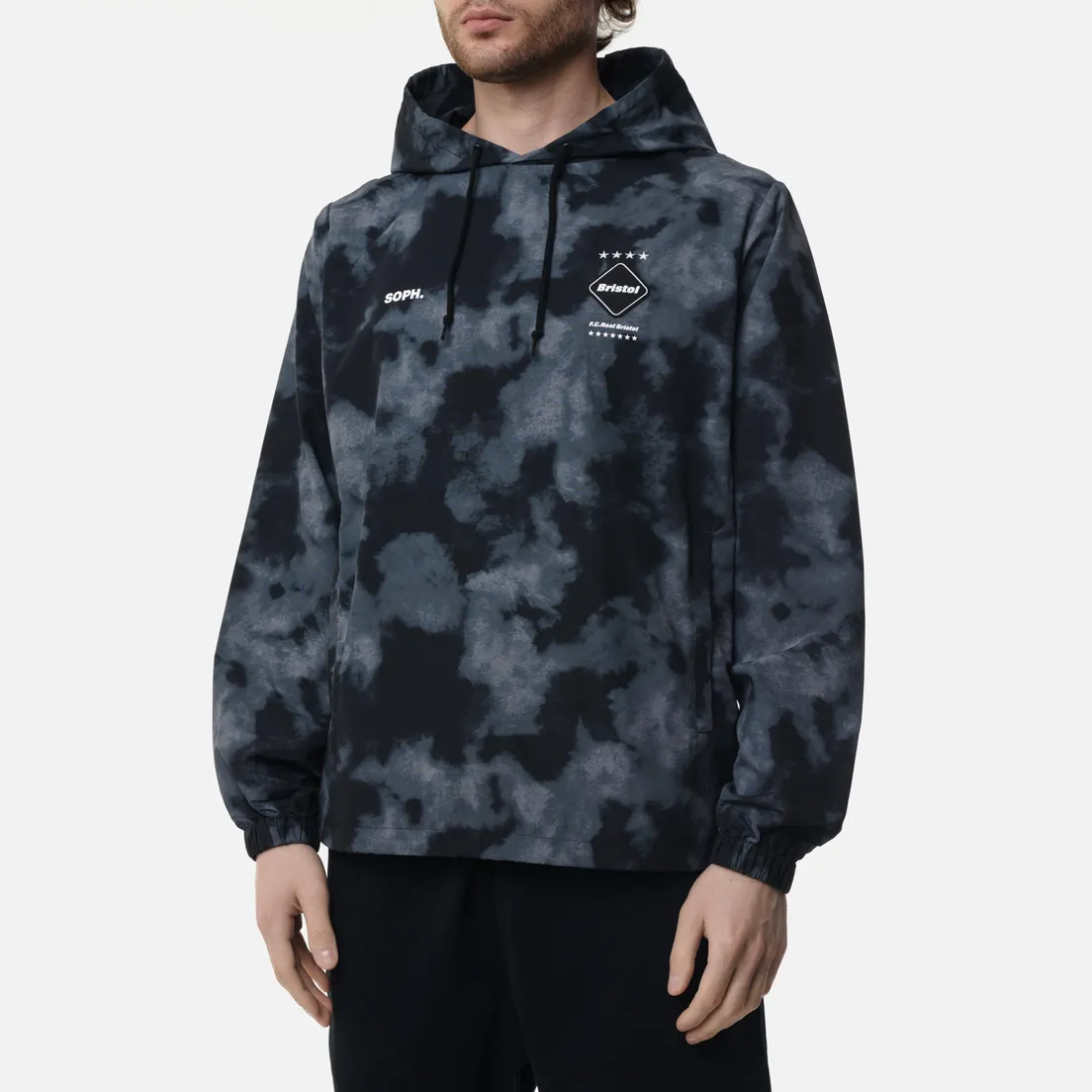 F.C. Real Bristol Мужская куртка анорак Logo Applique Pullover Hoodie