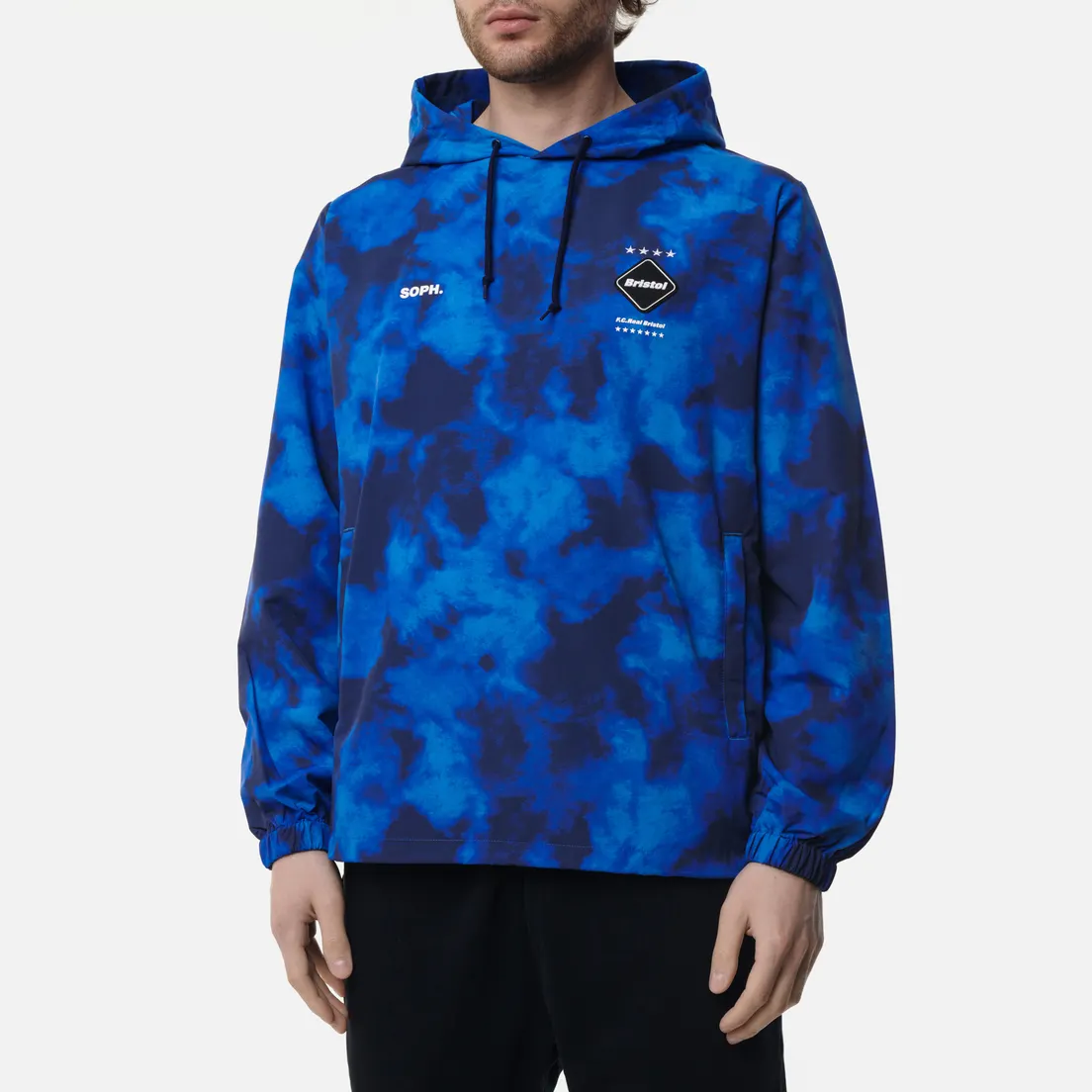 F.C. Real Bristol Мужская куртка анорак Logo Applique Pullover Hoodie