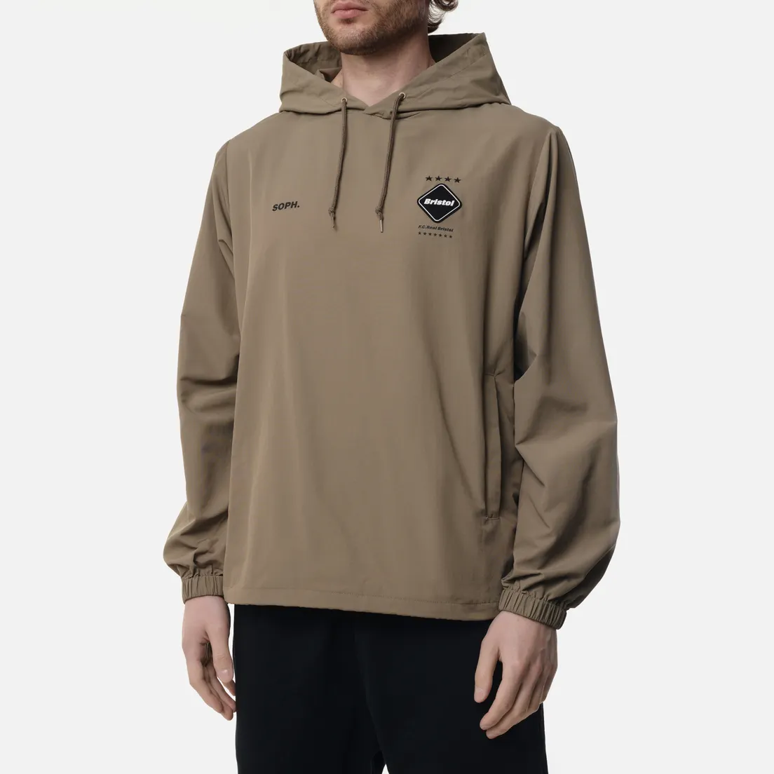 F.C. Real Bristol Мужская куртка анорак Logo Applique Pullover Hoodie