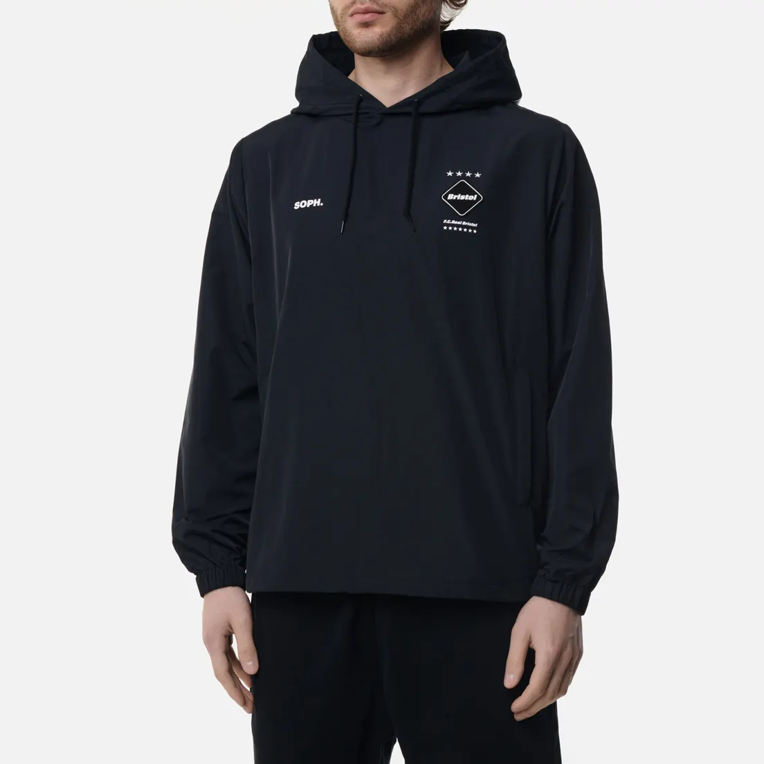 F.C. Real Bristol Мужская куртка анорак Logo Applique Pullover Hoodie