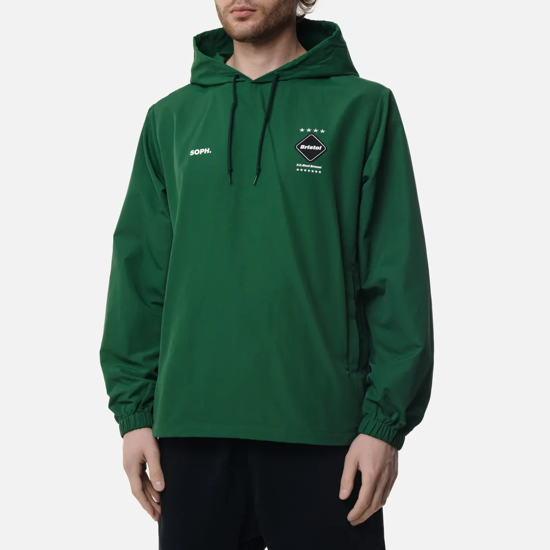 F.C. Real Bristol Мужская куртка анорак Logo Applique Pullover Hoodie