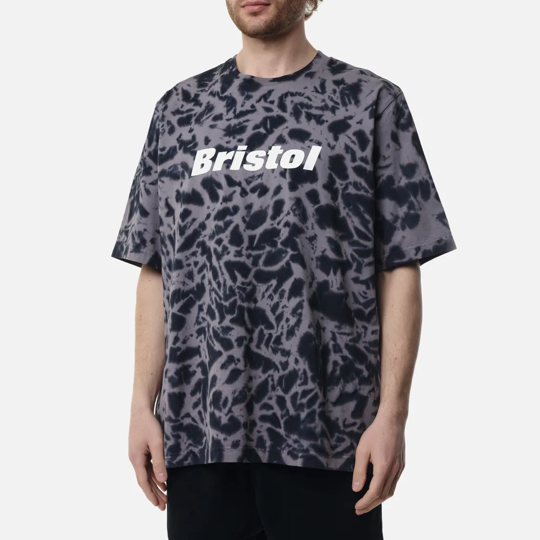 F.C. Real Bristol Мужская футболка Relax Fit Tie Dye Authnetic Logo