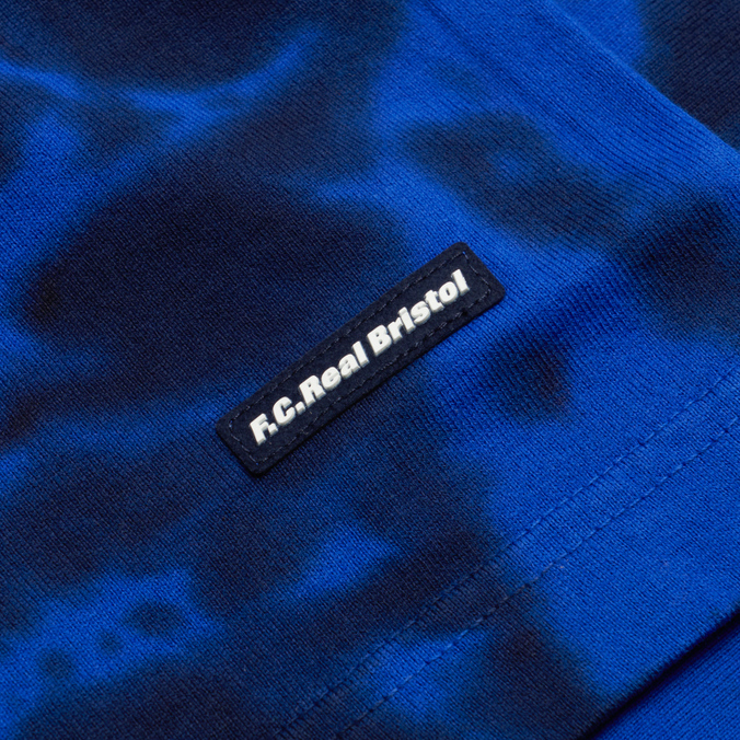 Мужская футболка F.C. Real Bristol, цвет синий, размер XL FCRB-220072-NAVY Relax Fit Tie Dye Authnetic Logo - фото 3