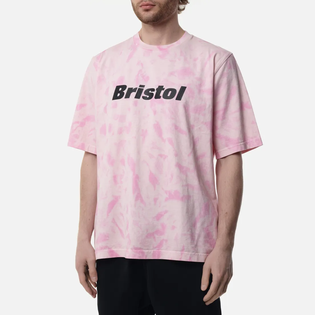 F.C. Real Bristol Мужская футболка Relax Fit Tie Dye Authnetic Logo