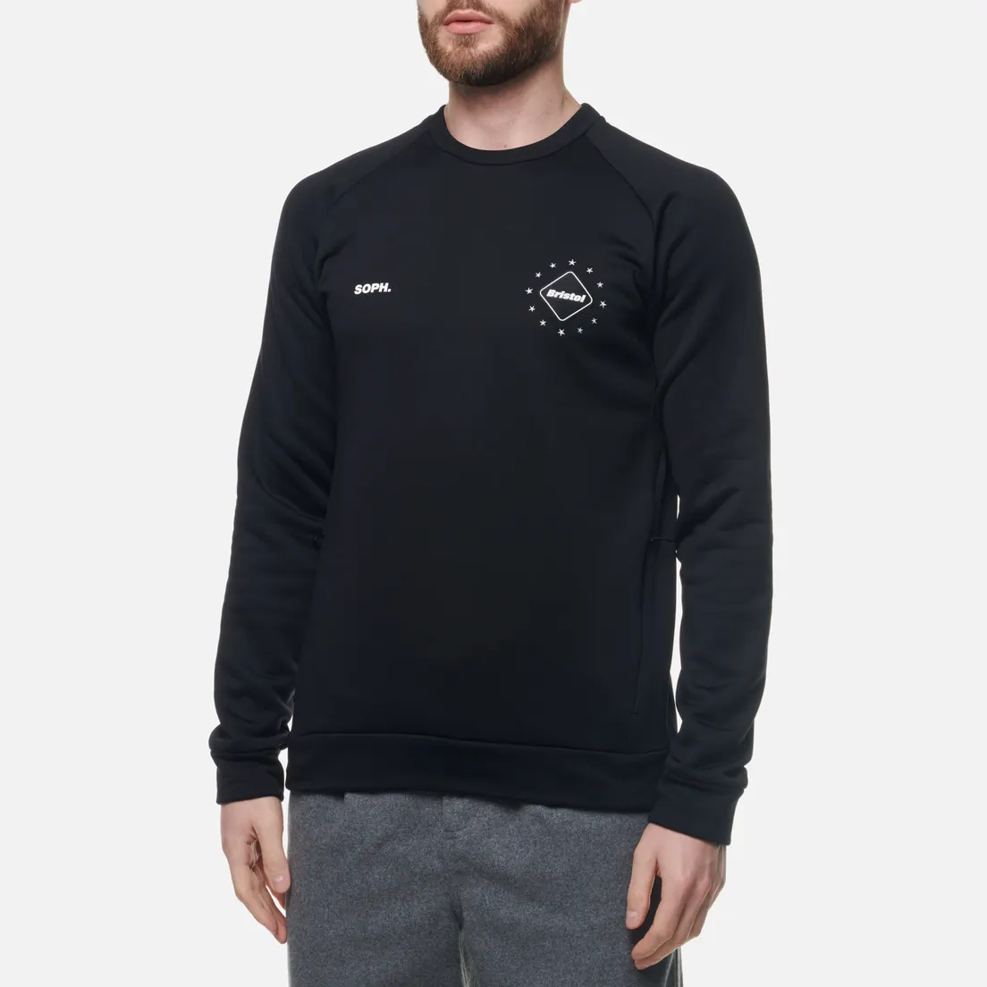 F.C. Real Bristol Мужская толстовка Polartec Fleece Power Stretch Crew
