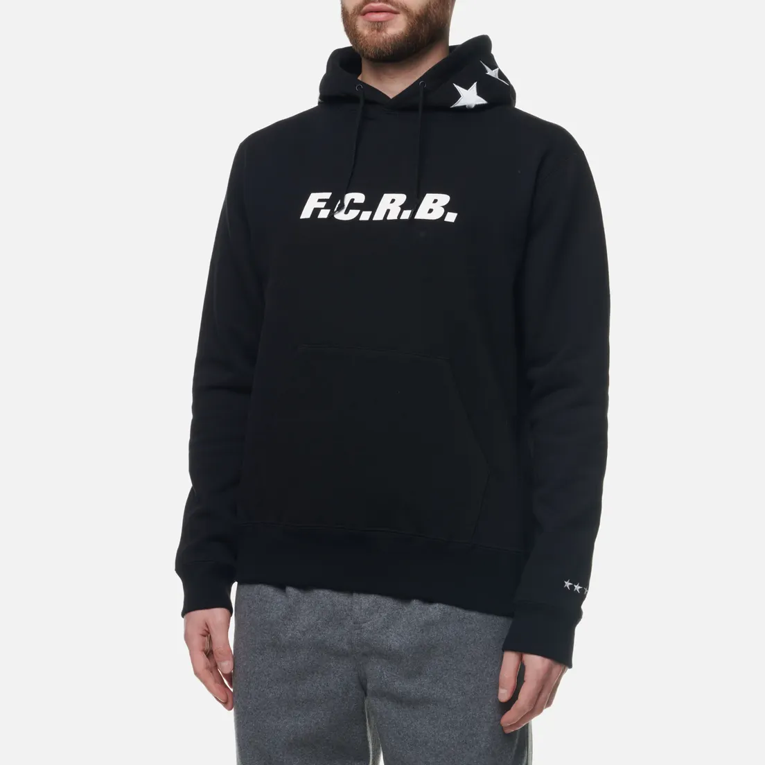 F.C. Real Bristol Мужская толстовка Star Applique Classic Logo Hoodie