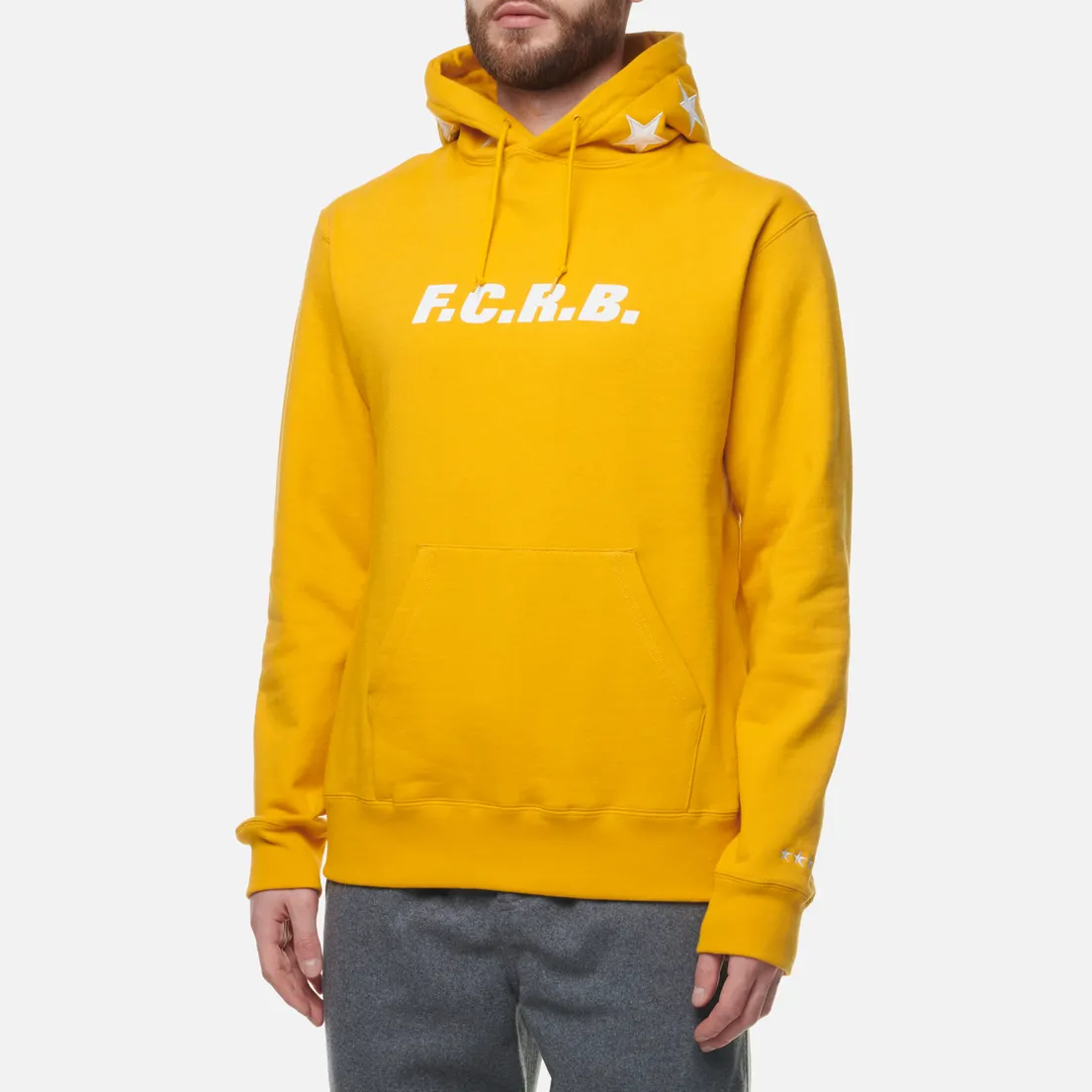 F.C. Real Bristol Мужская толстовка Star Applique Classic Logo Hoodie