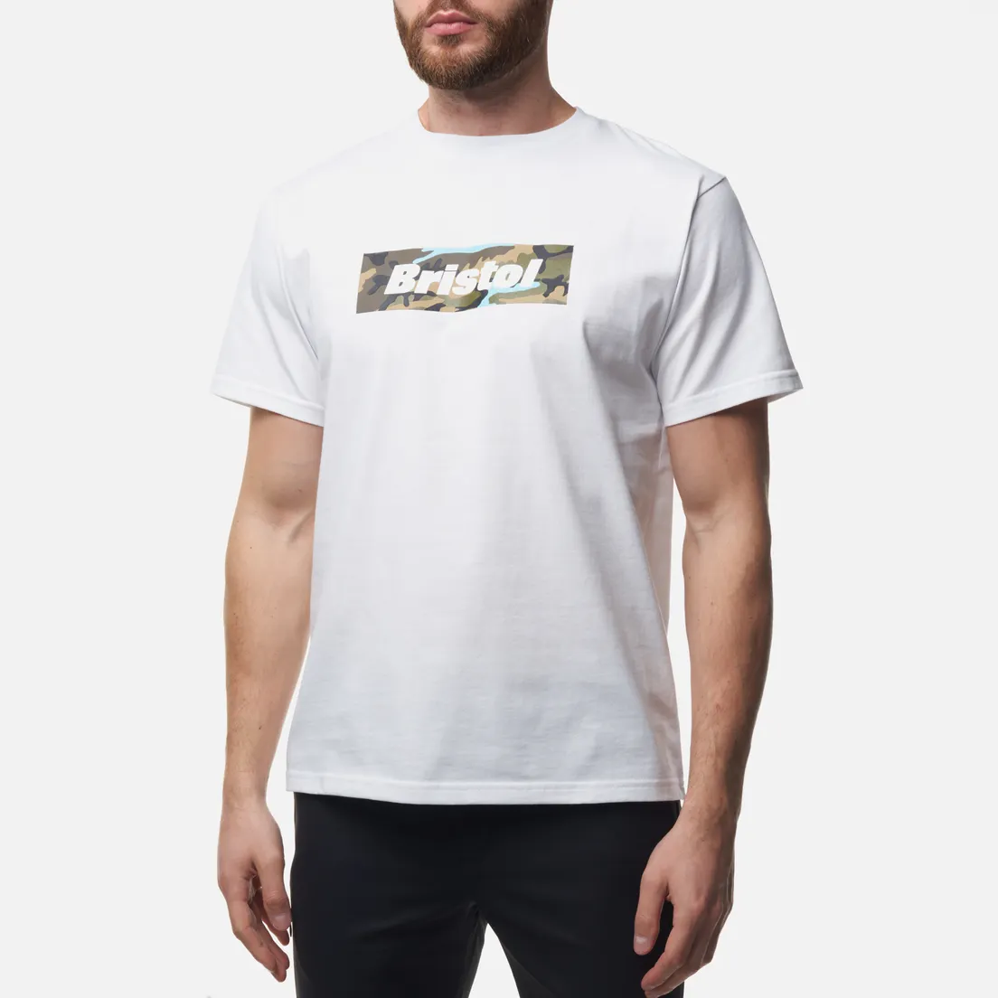 F.C. Real Bristol Мужская футболка Camouflage Box Logo