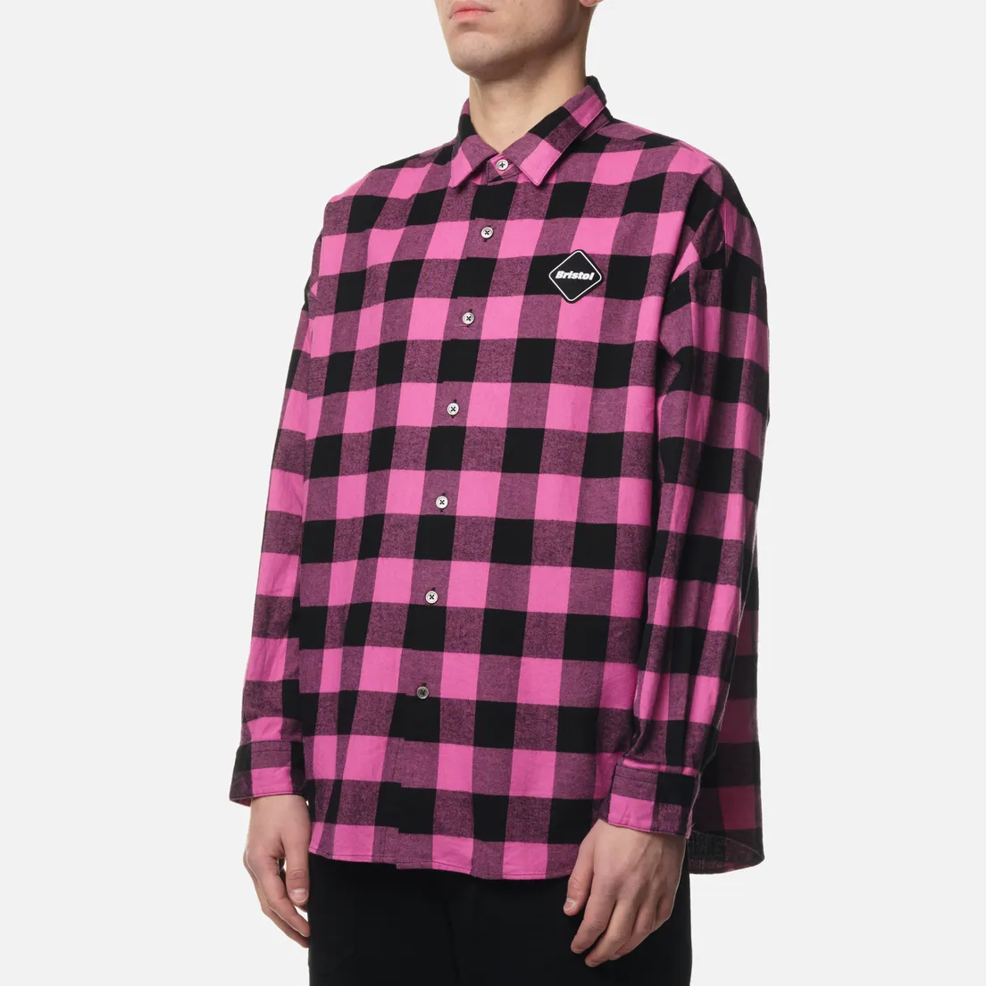 F.C. Real Bristol Мужская рубашка Flannel Big Logo Baggy
