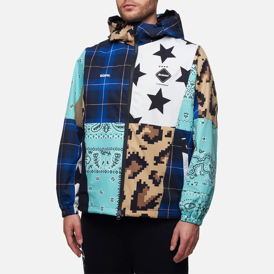 F.C. Real Bristol Мужская куртка ветровка Multi Pattern