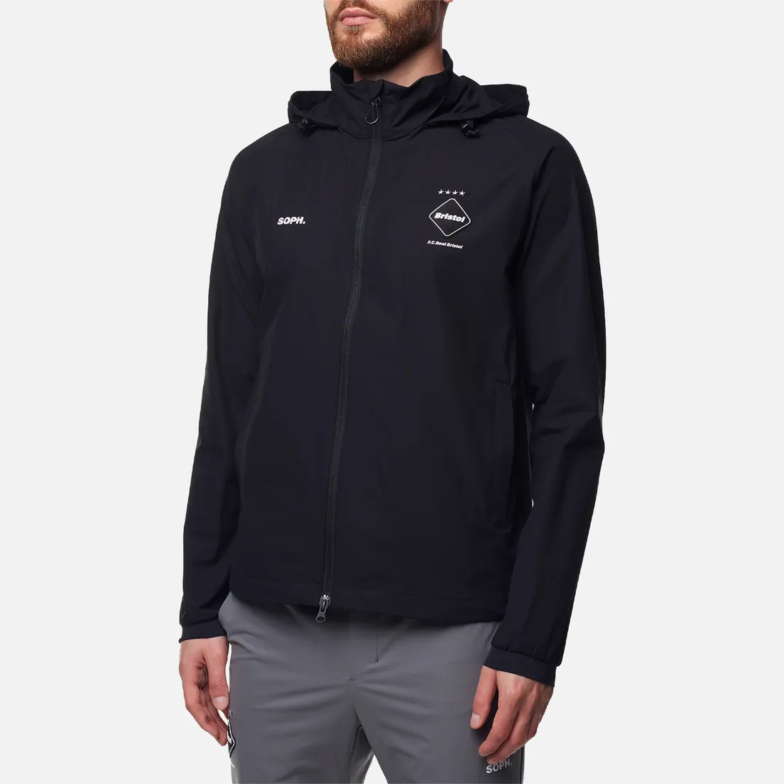 F.C. Real Bristol Мужская куртка ветровка Stretch Light Weight Hooded