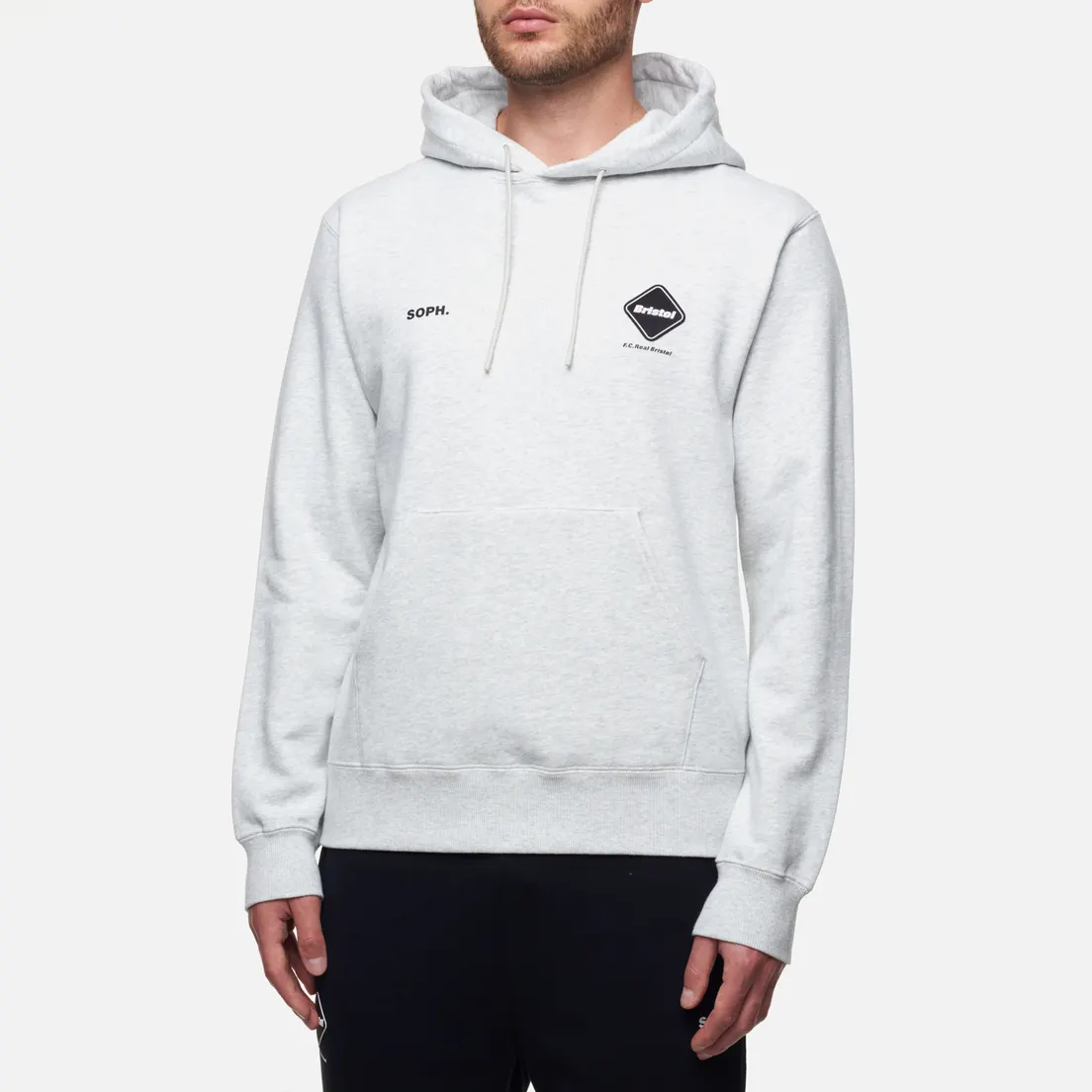 F.C. Real Bristol Мужская толстовка Synthetic Leather Applique Team Hoodie