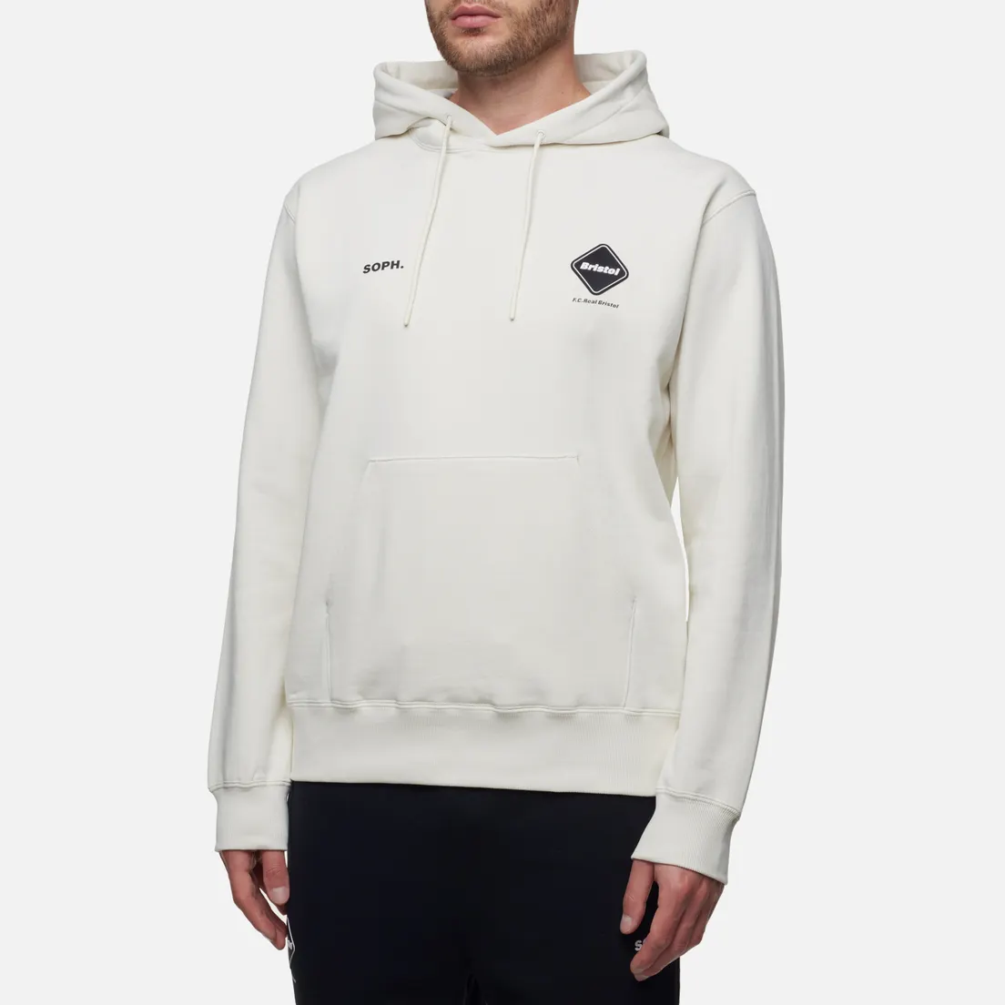 F.C. Real Bristol Мужская толстовка Synthetic Leather Applique Team Hoodie