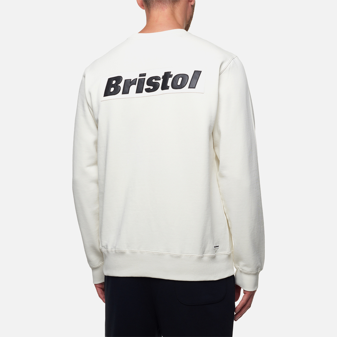 F.C. Real Bristol Мужская толстовка Synthetic Leather Applique Crew Neck