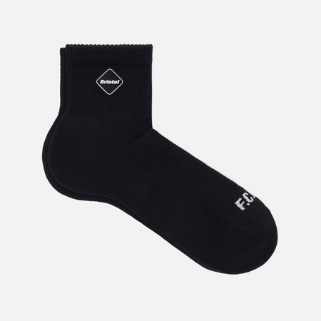 фото Носки f.c. real bristol short emblem, цвет чёрный, размер 40-43 eu