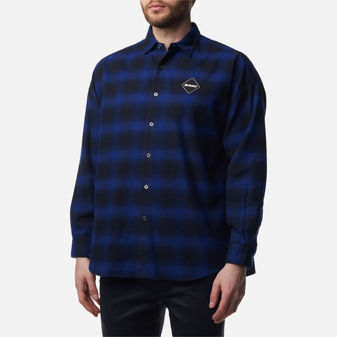 F.C. Real Bristol Мужская рубашка Big Logo Baggy Flannel
