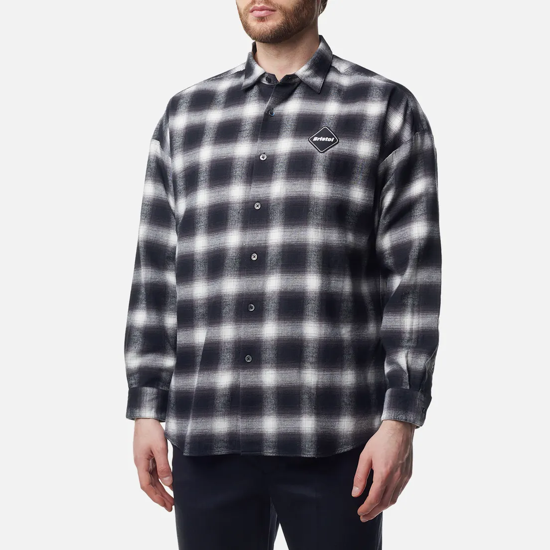 F.C. Real Bristol Мужская рубашка Big Logo Baggy Flannel