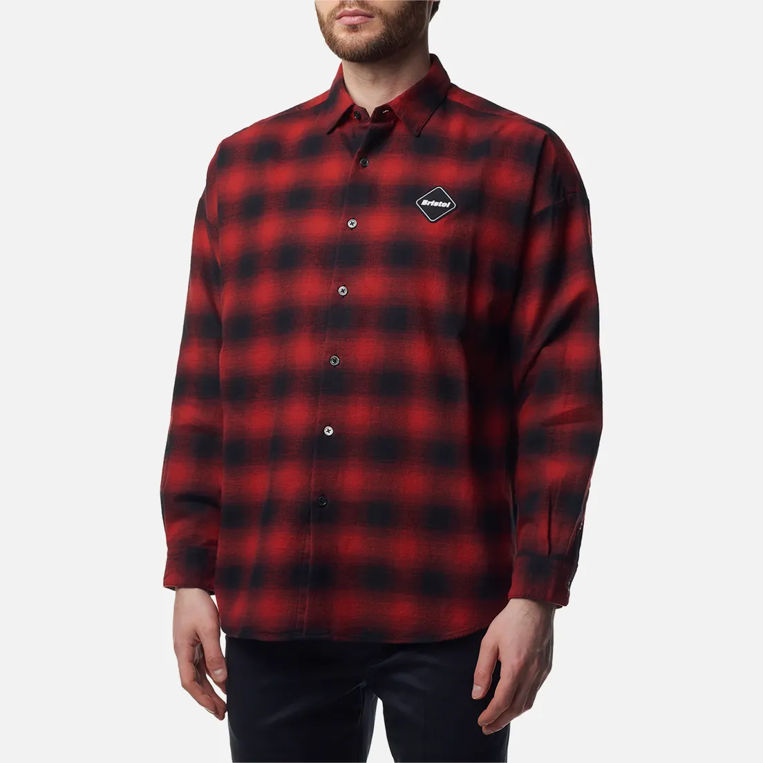 F.C. Real Bristol Мужская рубашка Big Logo Baggy Flannel