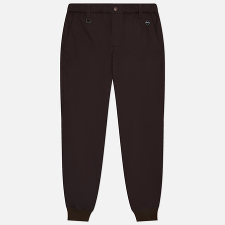 фото Мужские брюки f.c. real bristol ventilation chino ribbed, цвет коричневый, размер s