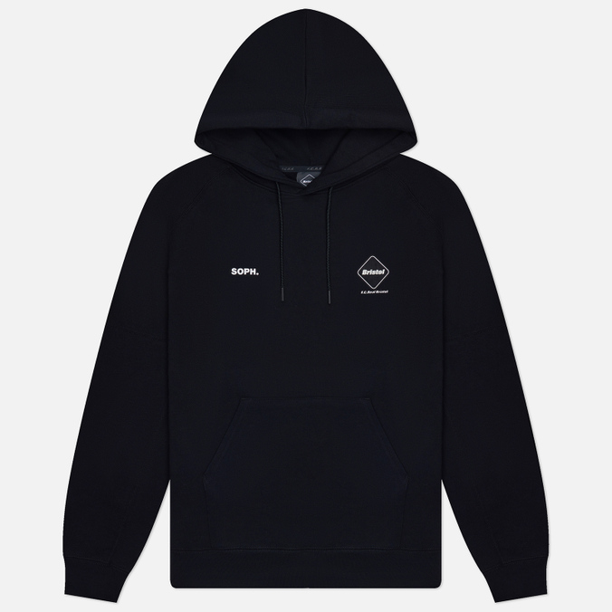 Мужская толстовка F.C. Real Bristol Team Hoodie Big Logo, цвет чёрный