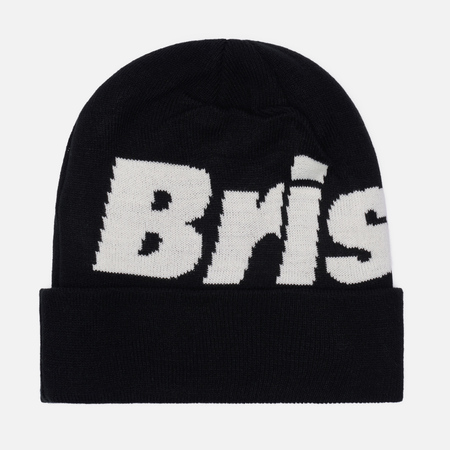 фото Шапка f.c. real bristol big logo knit, цвет чёрный