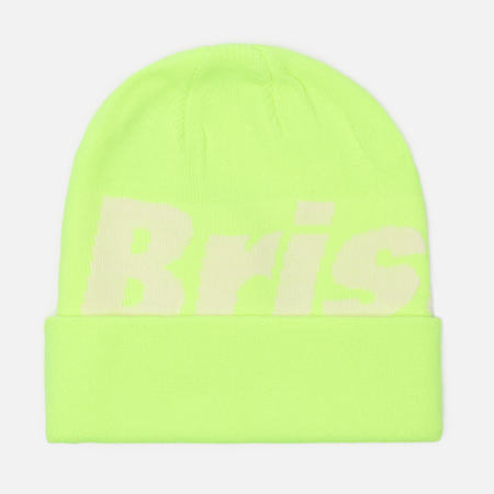 фото Шапка f.c. real bristol big logo knit, цвет жёлтый