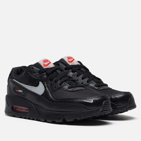 фото Кроссовки nike air max 90 next nature gs, цвет чёрный, размер 35.5 eu