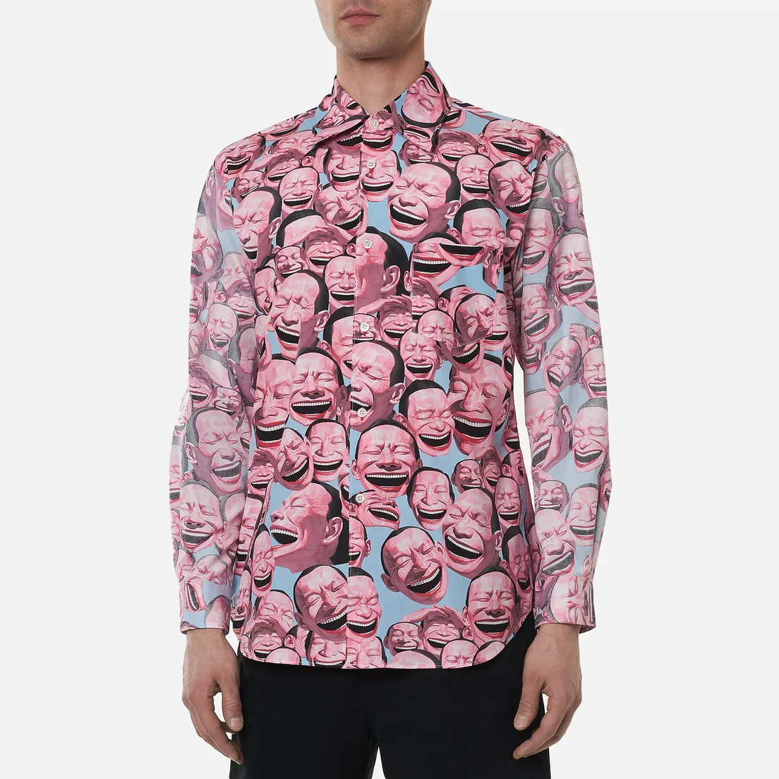 Comme des Garcons SHIRT Мужская рубашка x Yue Minjun All Over Print