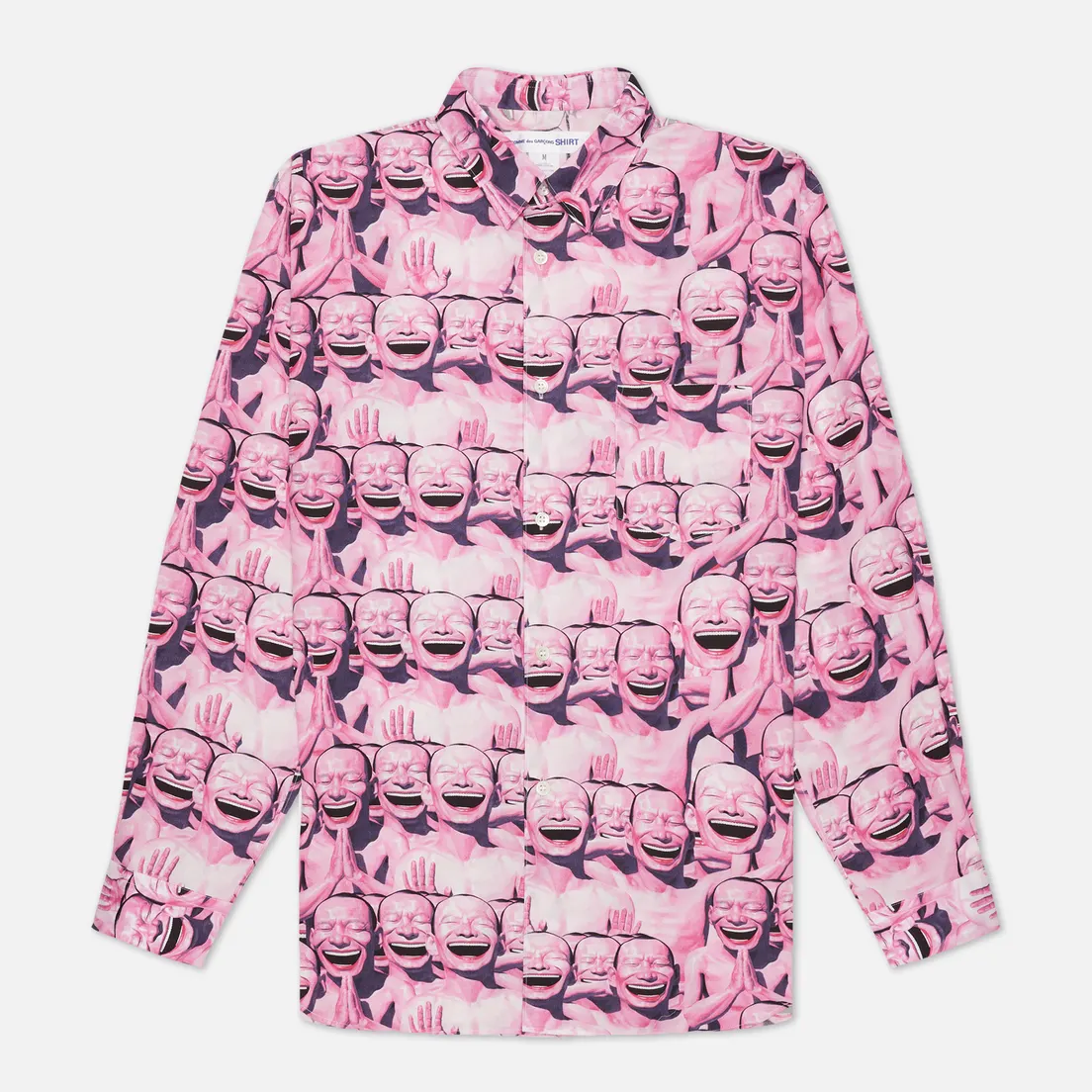 Comme des Garcons SHIRT Мужская рубашка x Yue Minjun All Over Print