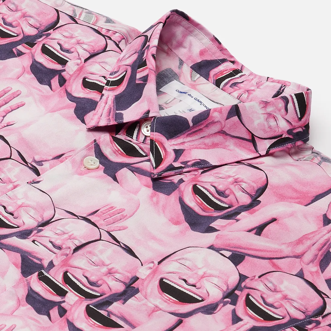 Comme des Garcons SHIRT Мужская рубашка x Yue Minjun All Over Print
