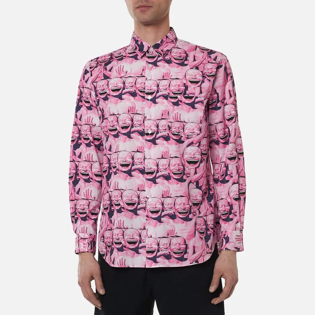 Comme des Garcons SHIRT Мужская рубашка x Yue Minjun All Over Print