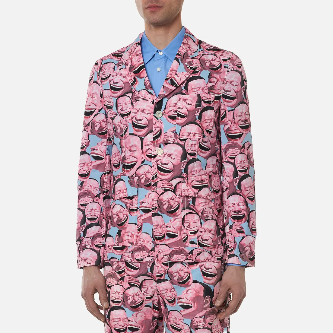 Comme des Garcons SHIRT Мужской пиджак x Yue Minjun All Over Print